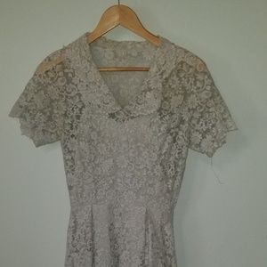 Antique 100% full Lace Vintage Dress